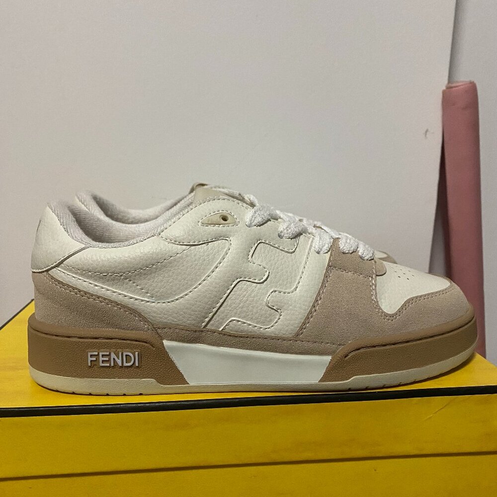 Fendi Match leather sneakers for women